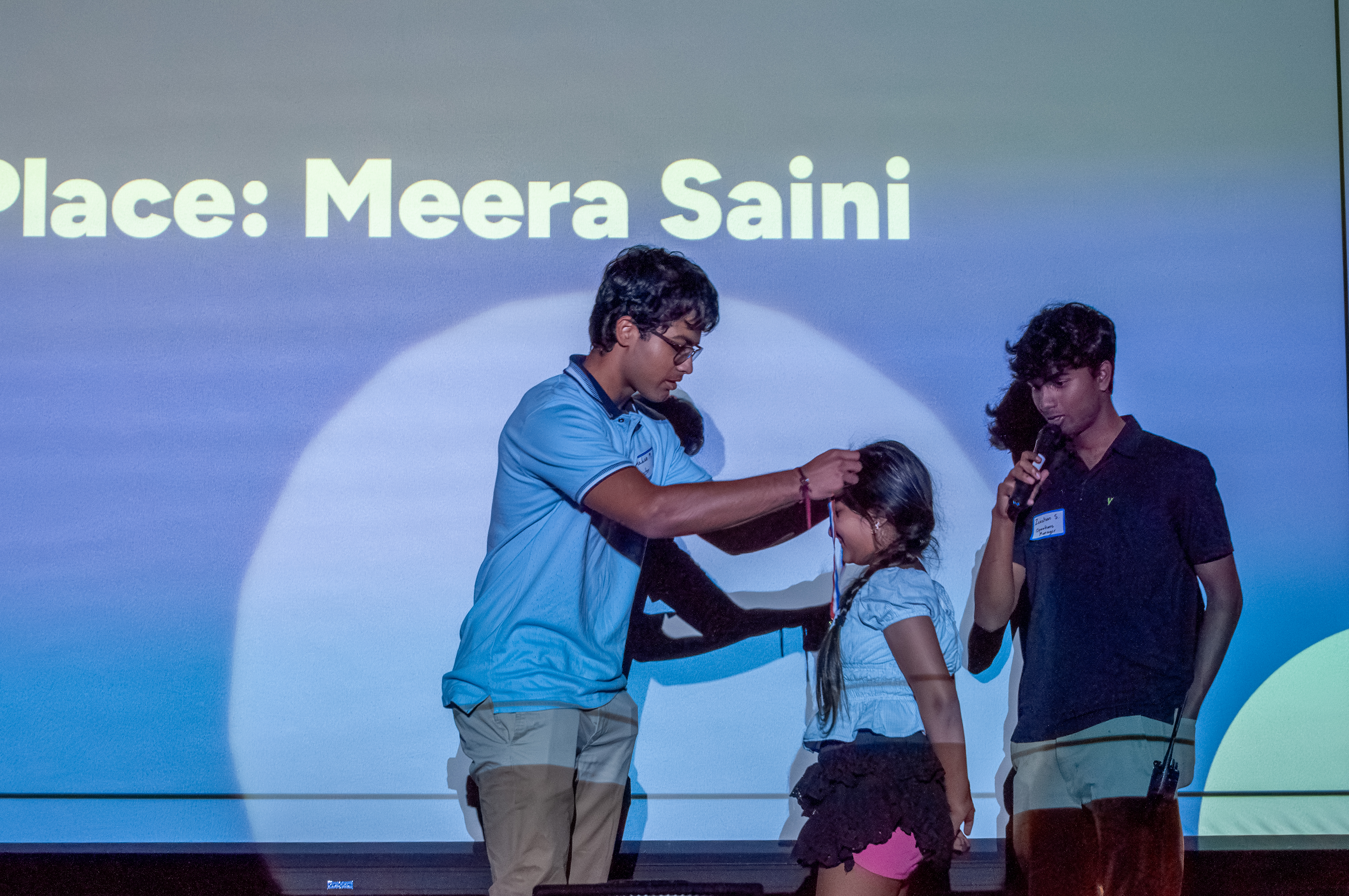 Winners posing with certificates