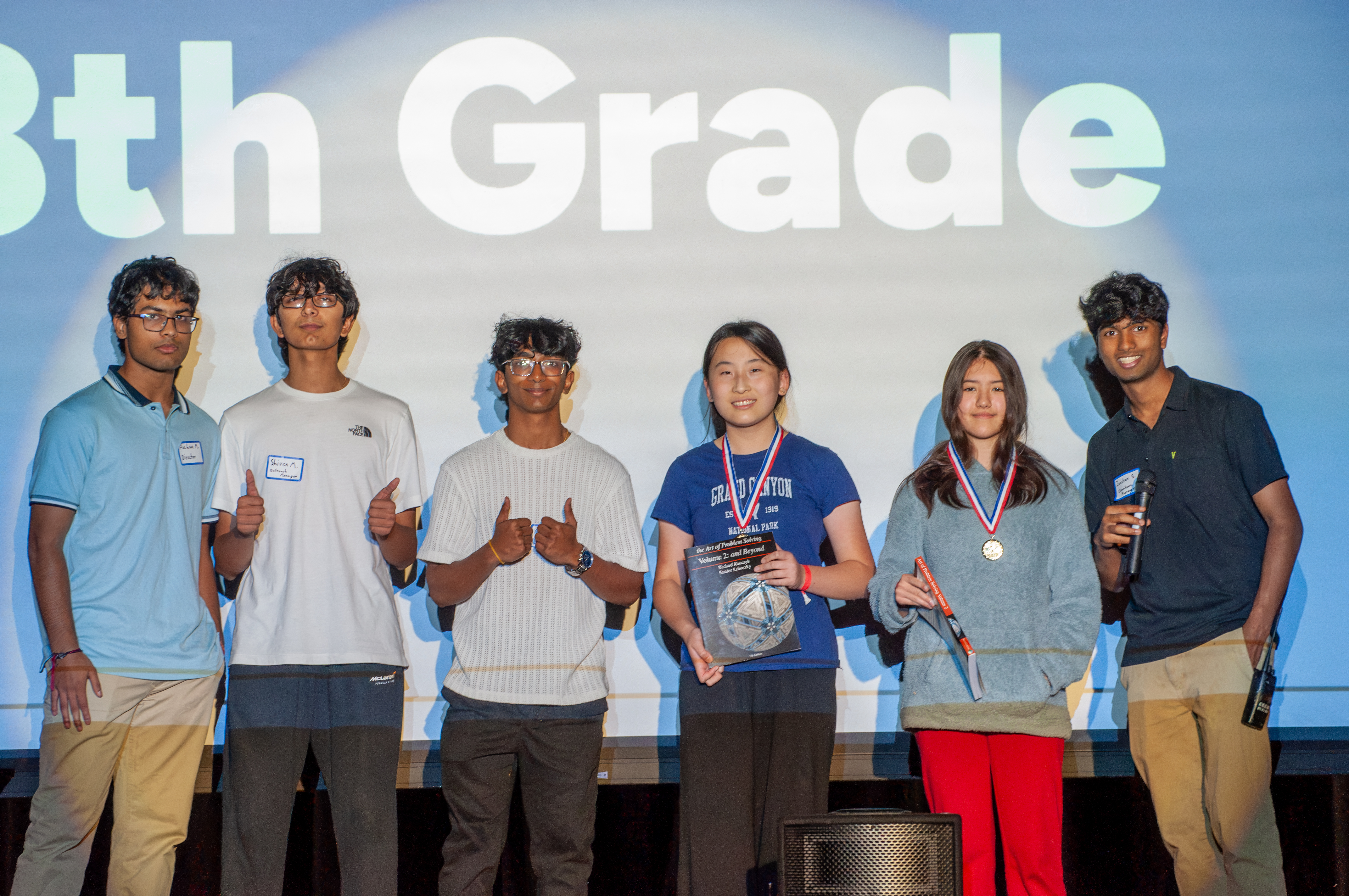 Awardees holding certificates