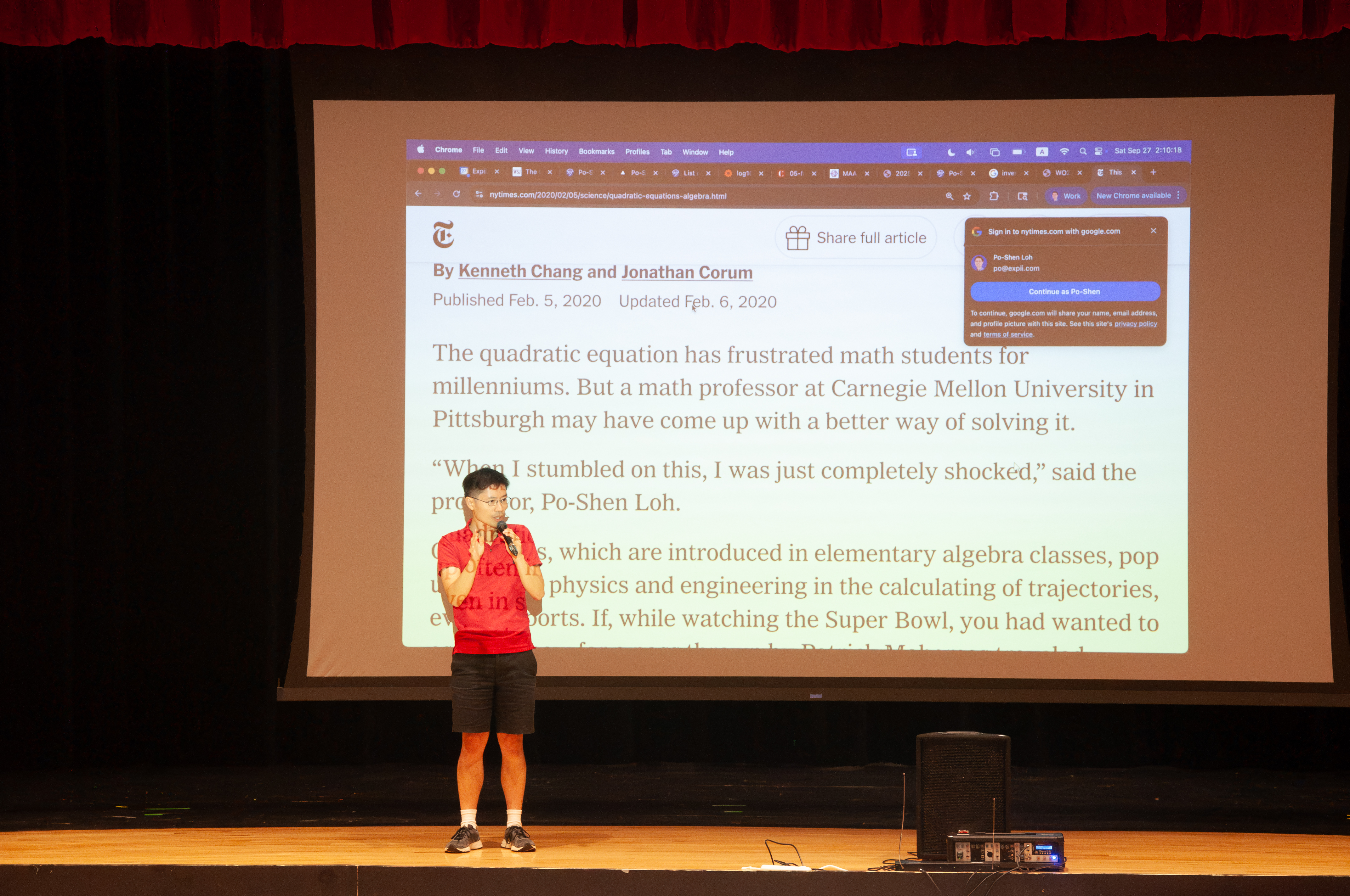 Audience listening closely