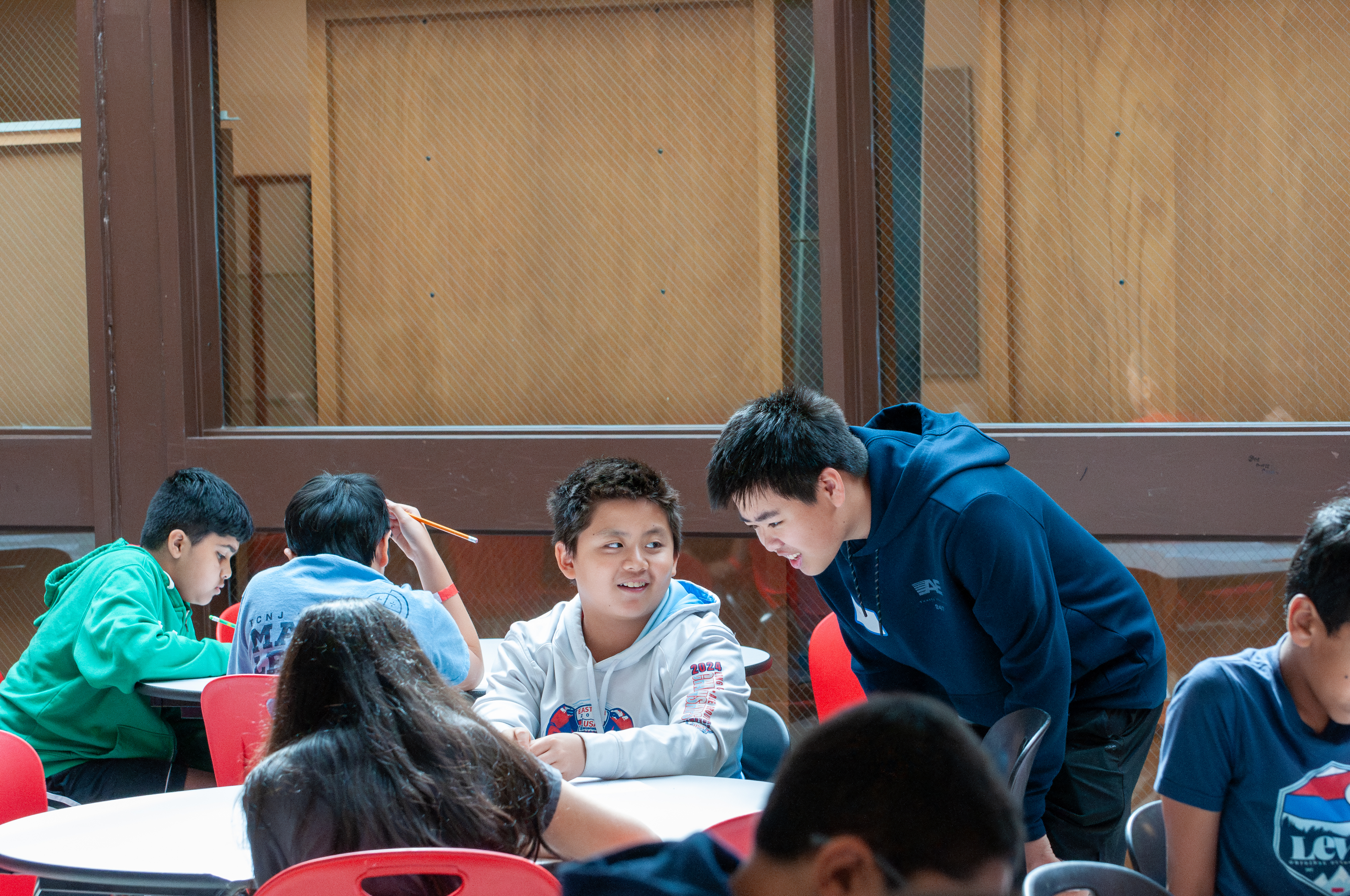 Proctors monitoring the competition