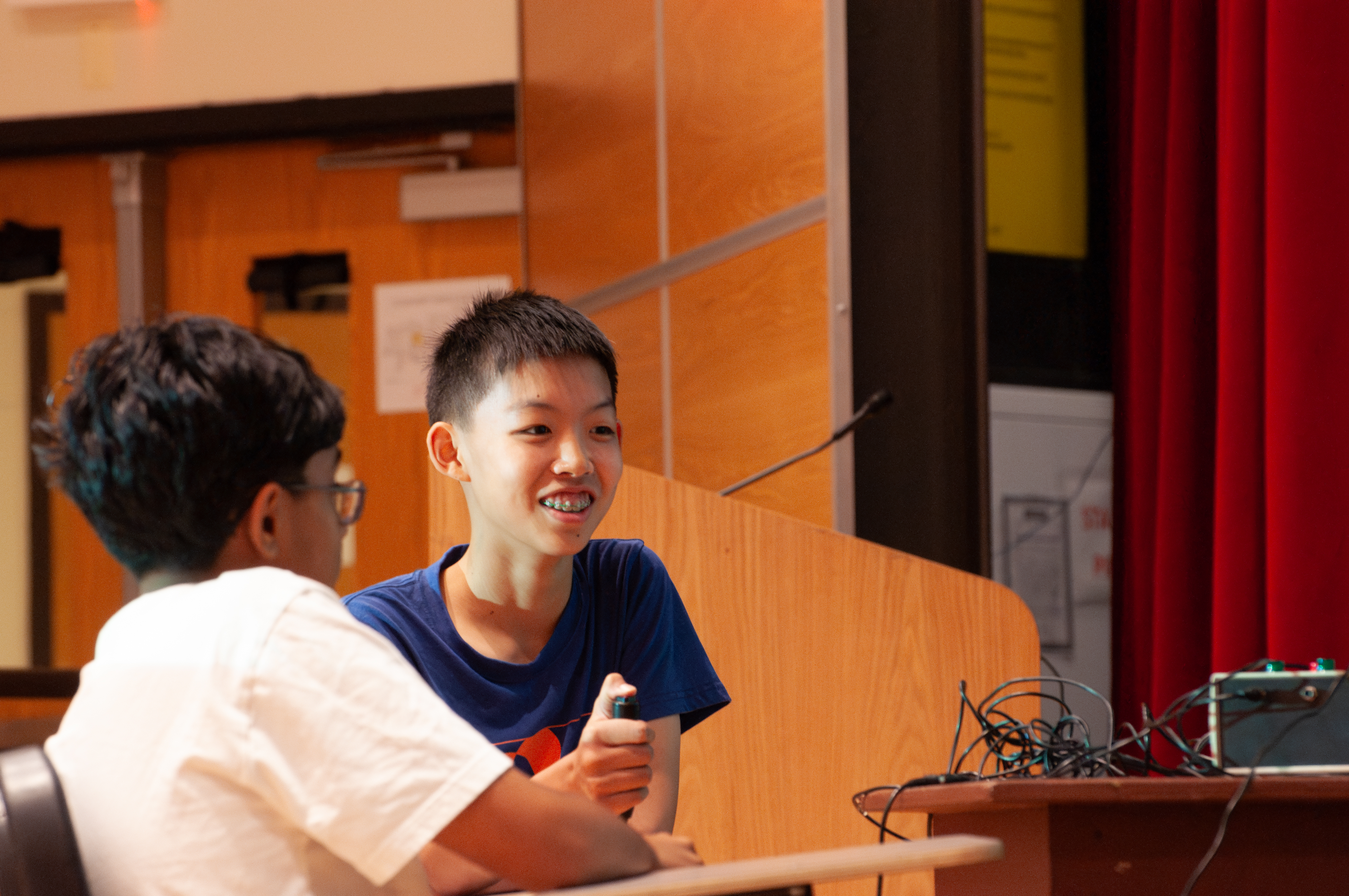 Students presenting their ideas